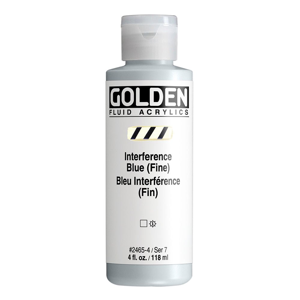GOLDEN FLUID ACRYLIC COLOUR 118 ML SR 7 INTERFERENCE BLUE FINE (0002465-4)