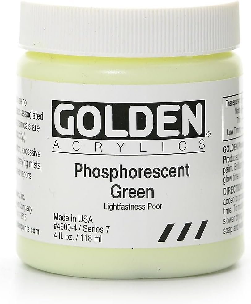GOLDEN HEAVY BODY ACRYLIC COLOUR 118 ML SR 7 PHOSPHORESCENT GREEN (0004900-4)