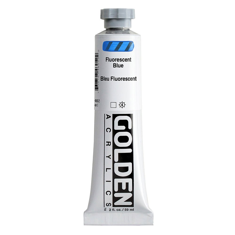 GOLDEN HEAVY BODY ACRYLIC COLOUR 59 ML SR 5 FLUORESCENT BLUE (0004605-2)
