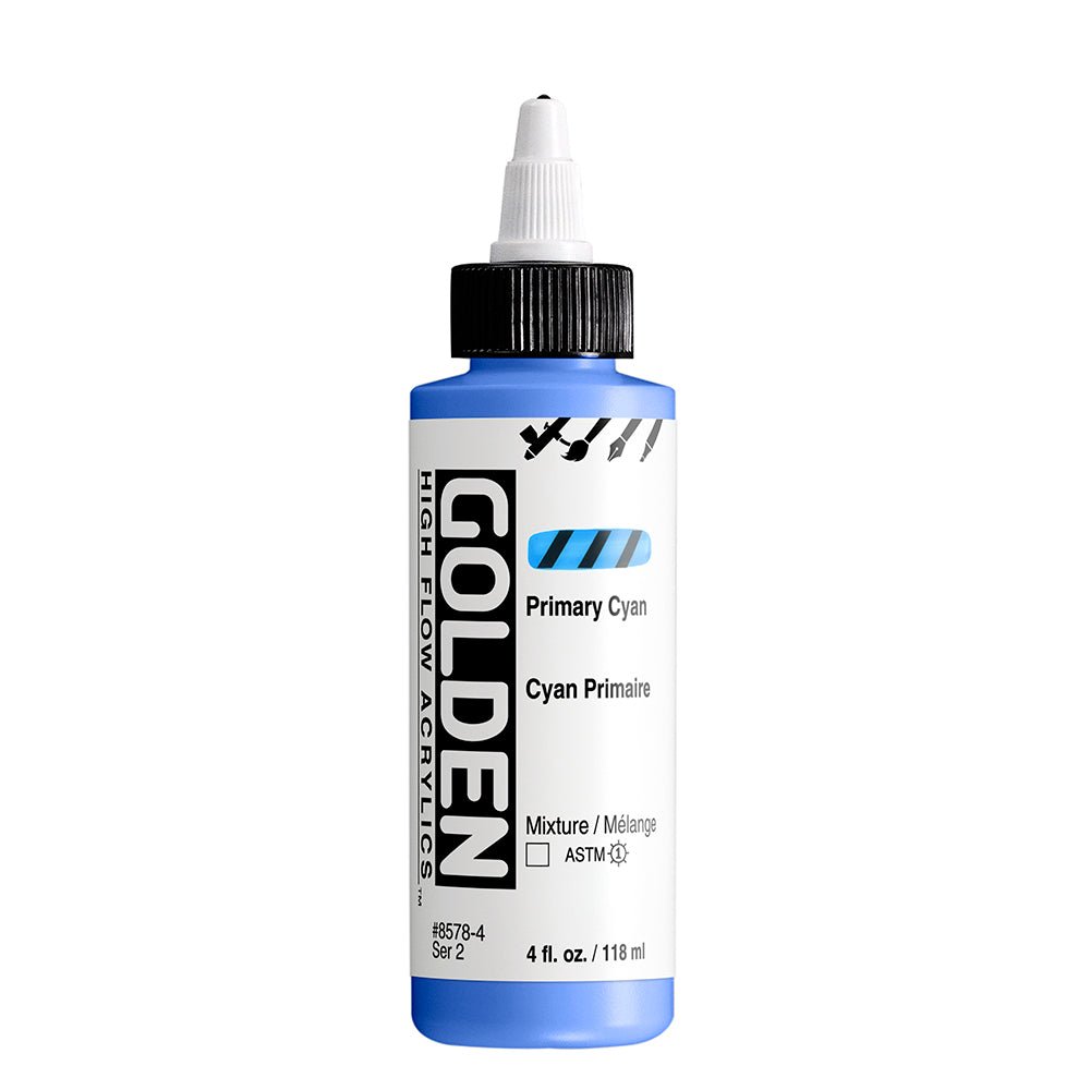 GOLDEN HIGH FLOW ACRYLIC COLOUR 118 ML SR 2 PRIMARY CYAN (0008578-4)