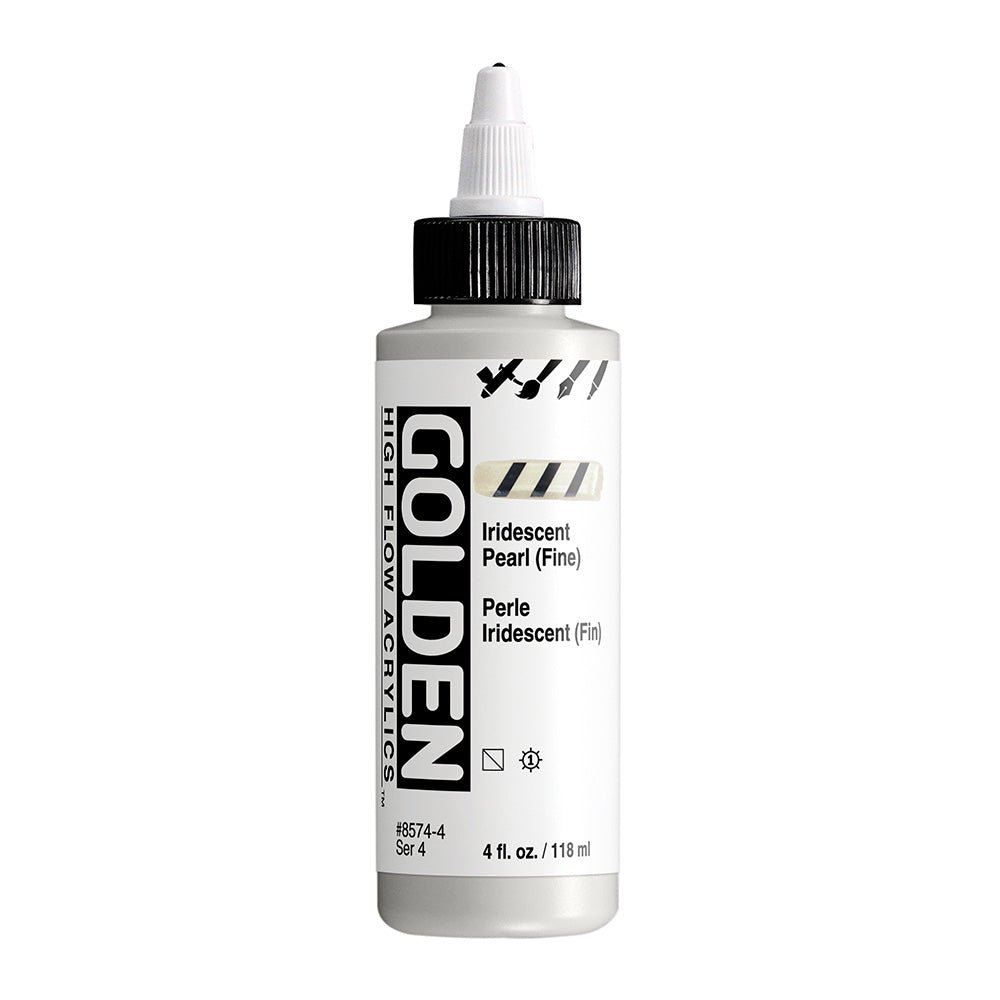 GOLDEN HIGH FLOW ACRYLIC COLOUR 118 ML SR 4 IRIDSCENT PEARL FINE (0008574-4)