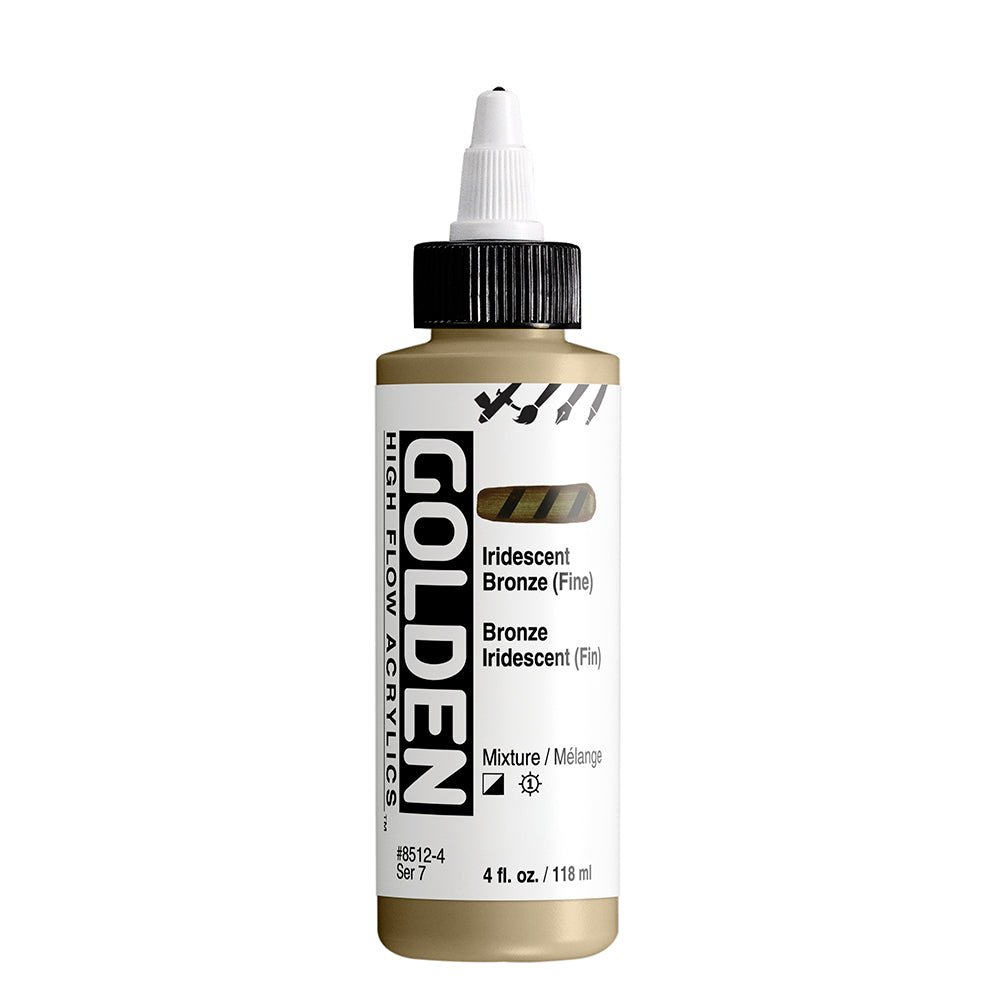 GOLDEN HIGH FLOW ACRYLIC COLOUR 118 ML SR 7 IRIDESCENT BRONZE FINE (0008512-4)