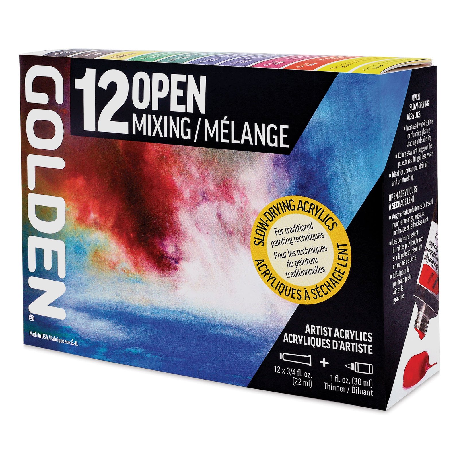 GOLDEN HEAVY BODY OPEN MIXING SET 12 X 22 ML 0925-0 (0000925-0)