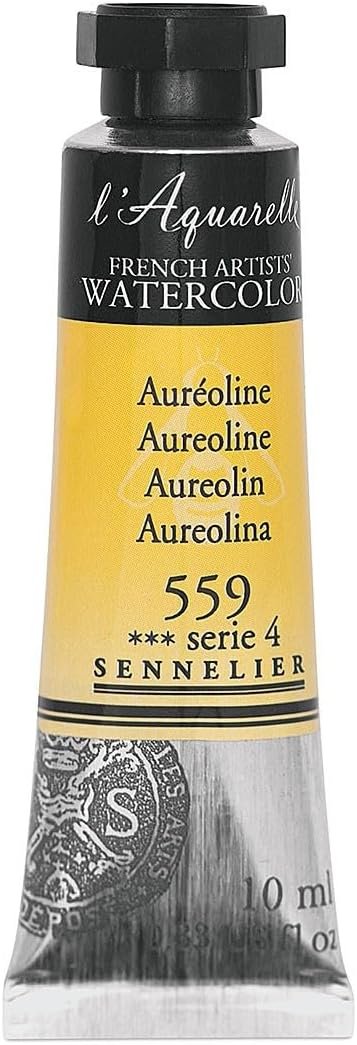 SENNELIER FRENCH ARTIST WATER COLOUR 10 ML SR 4 AUREOLINE (559)