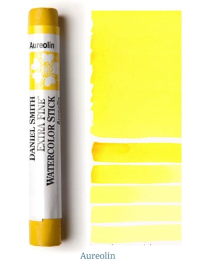 DANIEL SMITH EXTRA FINE WATER COLOUR STICK 12 ML AUREOLIN (PY 40)
