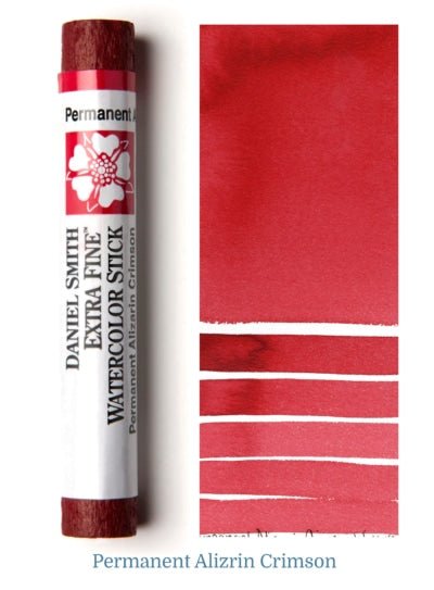 DANIEL SMITH EXTRA FINE WATER COLOUR STICK 12 ML PERMANENT ALIZARIN CRIMSON (PR 177, PV 19, PR 149)