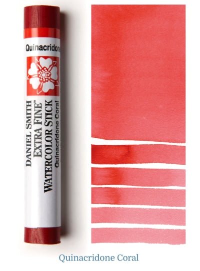 DANIEL SMITH EXTRA FINE WATER COLOUR STICK 12 ML QUINACRIDONE CORAL (PR 209)