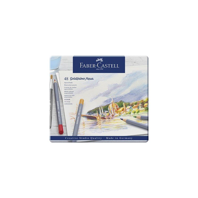 FABER CASTELL GOLDFABER AQUA COLOUR PENCIL W/S SET OF 48 (114648)
