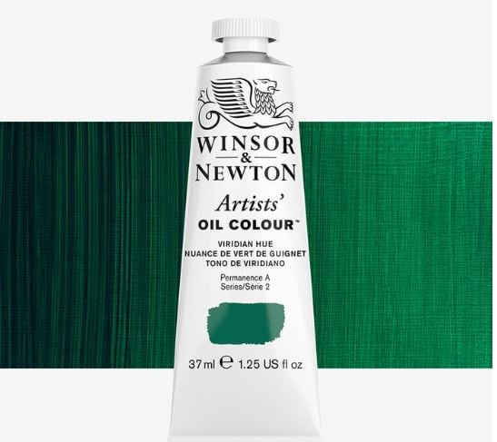 WINSOR & NEWTON ARTIST OIL COLOUR 37 ML VIRIDIAN HUE S2 (696)