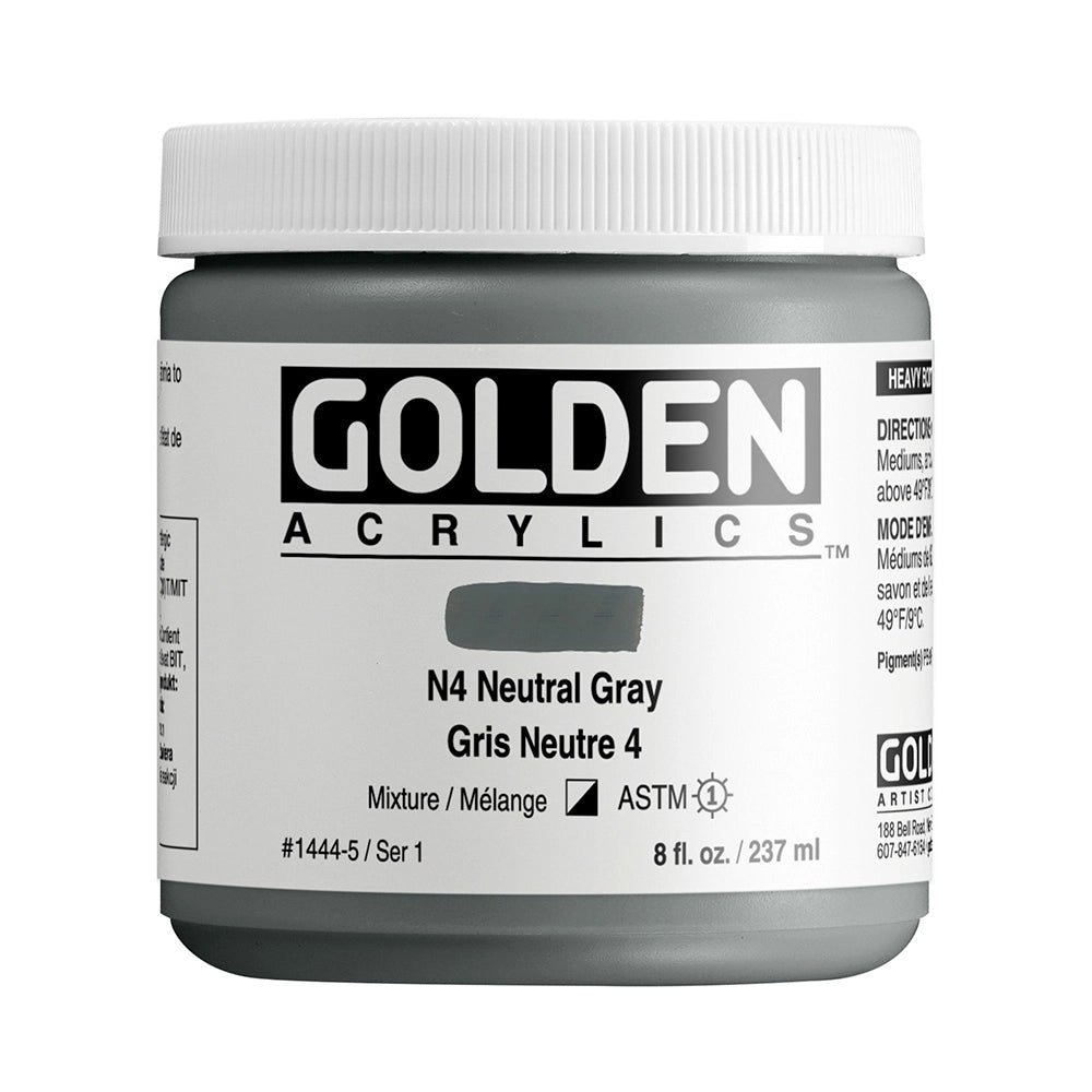 GOLDEN HB ACRYLIC 236 ML SR 1 NEUTRAL GRAY N4 (0001444-5)
