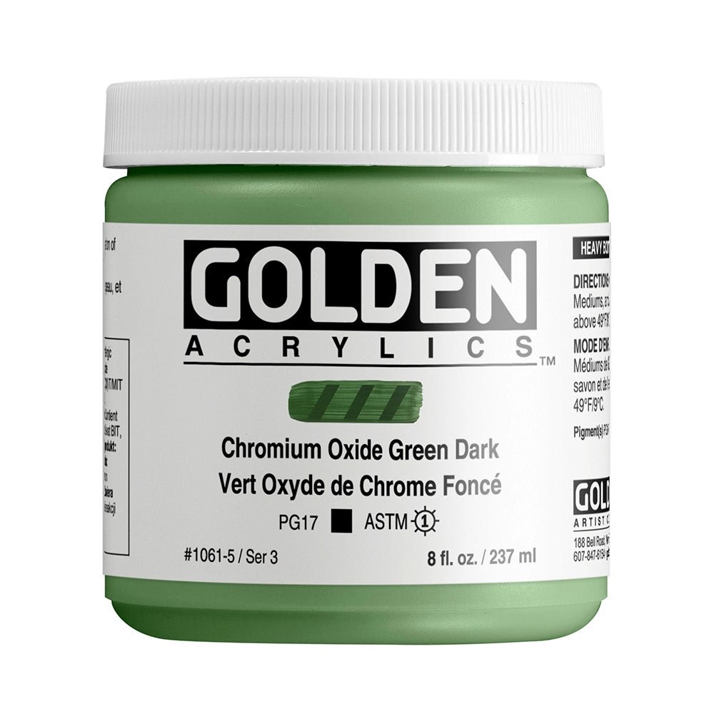 GOLDEN HB ACRYLIC 236 ML SR 3 CHROM OXIDE GREEN DARK (0001061-5)