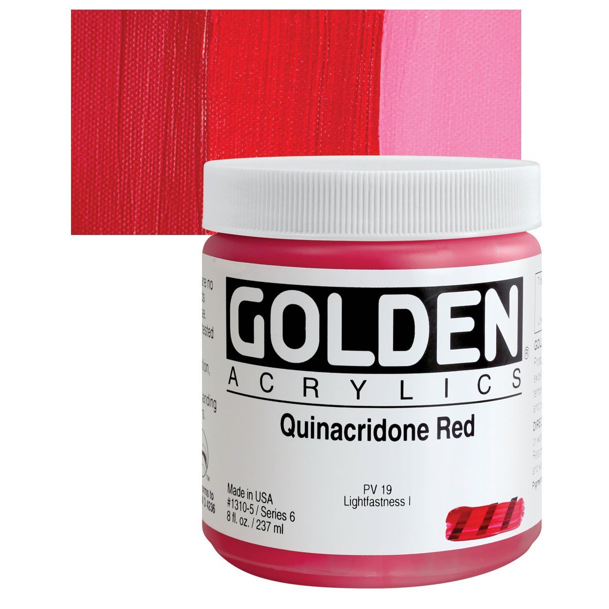 GOLDEN HB ACRYLIC 236 ML SR 6 QUINACIDONE RED (0001310-5)