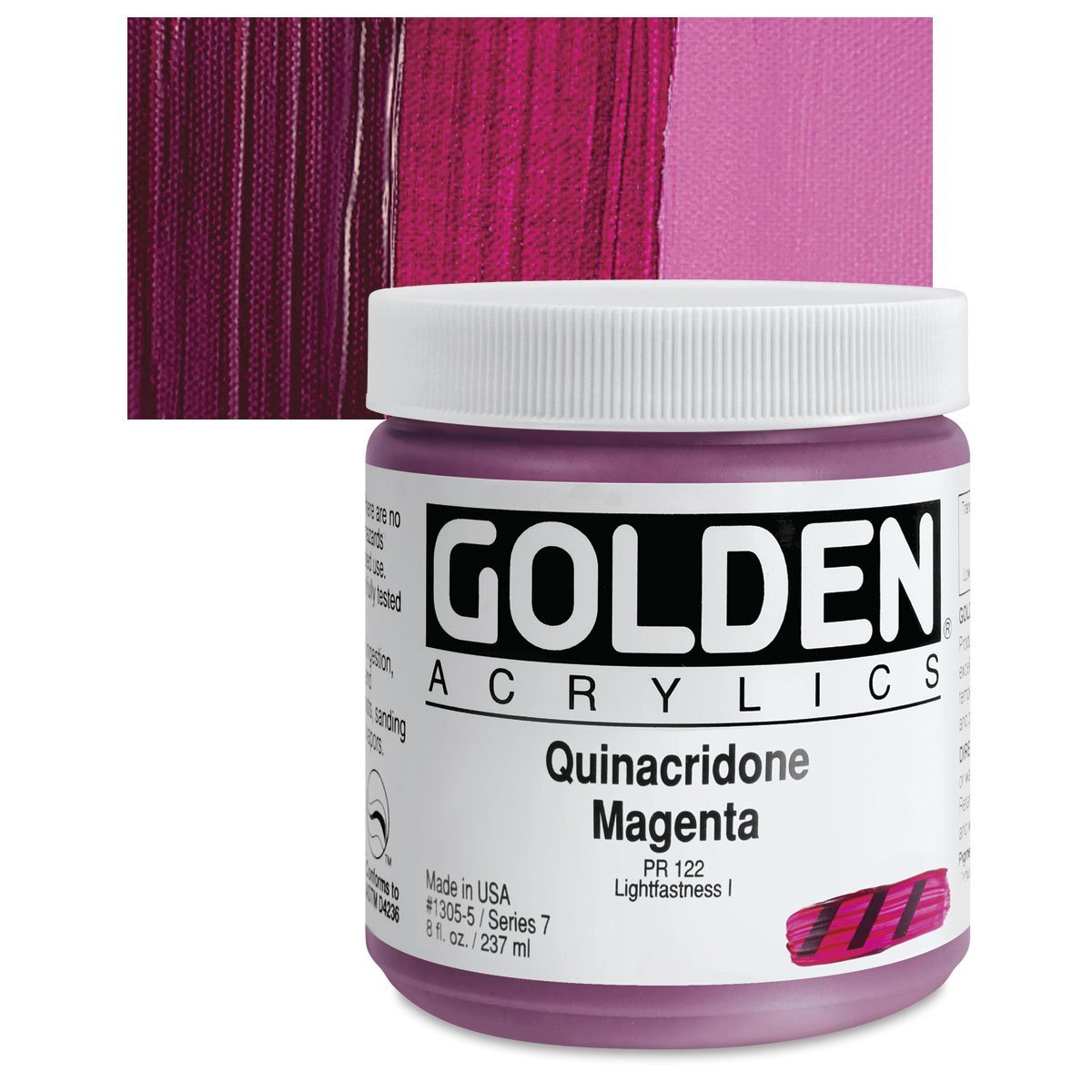 GOLDEN HB ACRYLIC 236 ML SR 7 QUINACIDONE MAGENTA (0001305-5)