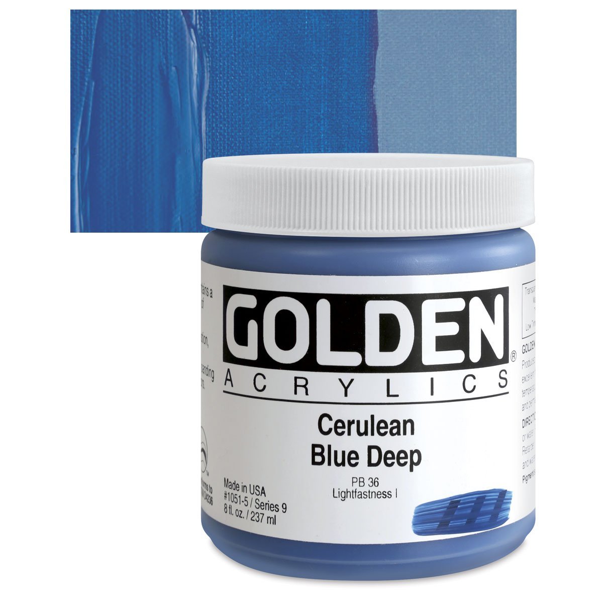 GOLDEN HB ACRYLIC 236 ML SR 9 CERULEAN BLUE DEEP (0001051-5)
