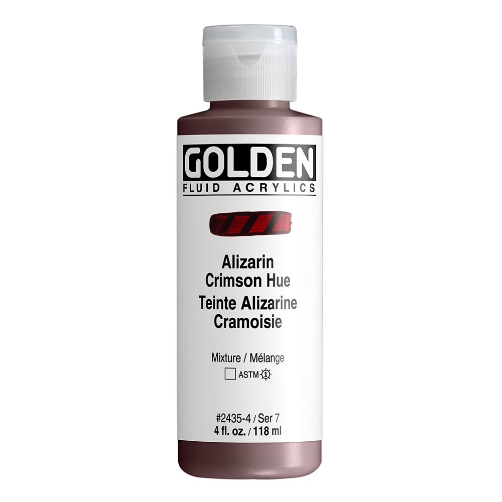 GOLDEN FLUID ACRYLIC COLOUR 118 ML SR 7 ALIZARIN CRIMSON HUE (0002435-4)