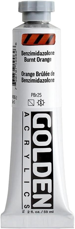 GOLDEN HB ACRYLIC 59 ML SR 5 BENZ BURNT ORANGE (0001006-2)