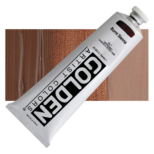 GOLDEN HB ACRYLIC 148 ML SR 1 BURNT SIENNA (0001020-3)
