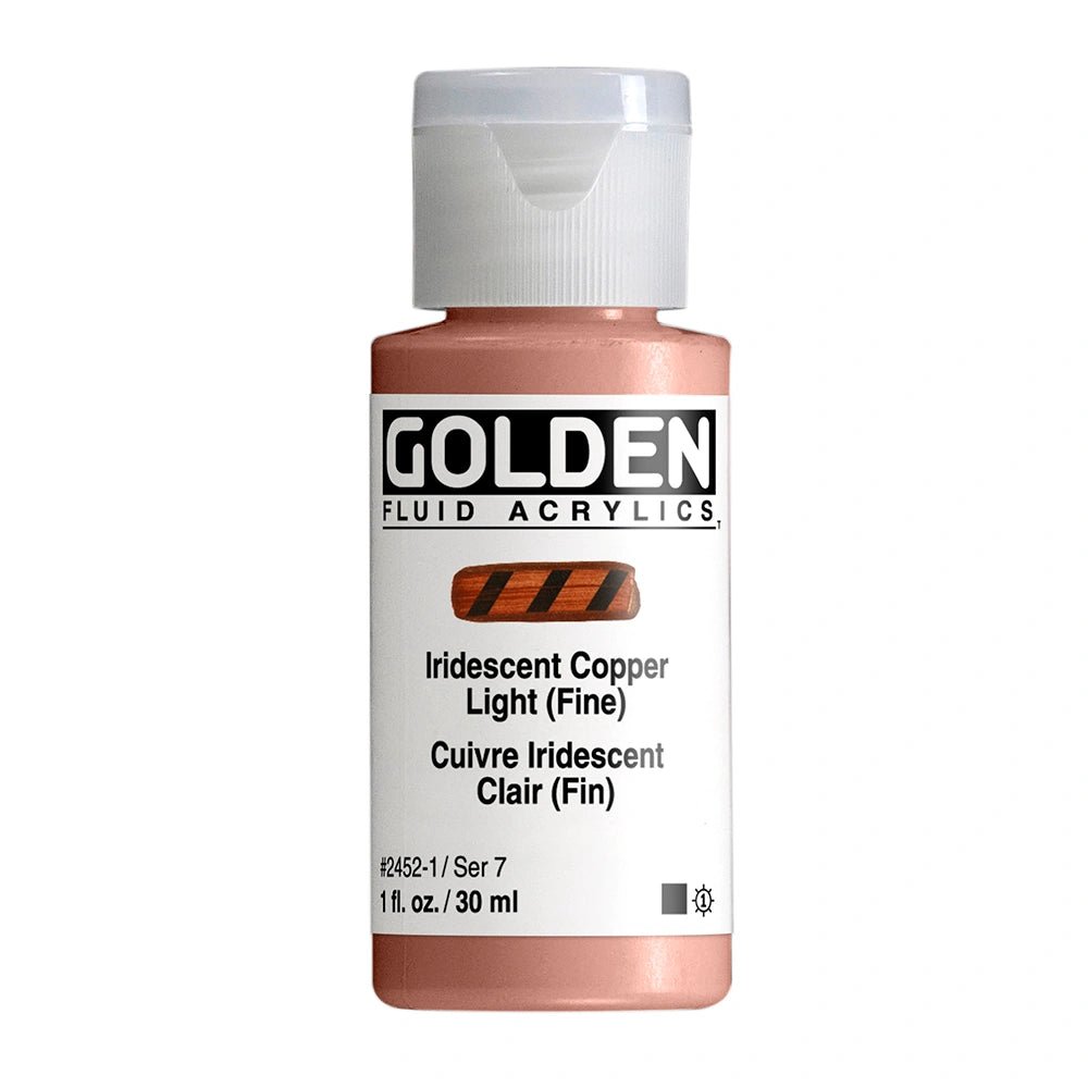 GOLDEN FLUID ACRYLIC 30 ML SR 7 IRIDESCENT COPPER LIGHT FINE (0002452-1)