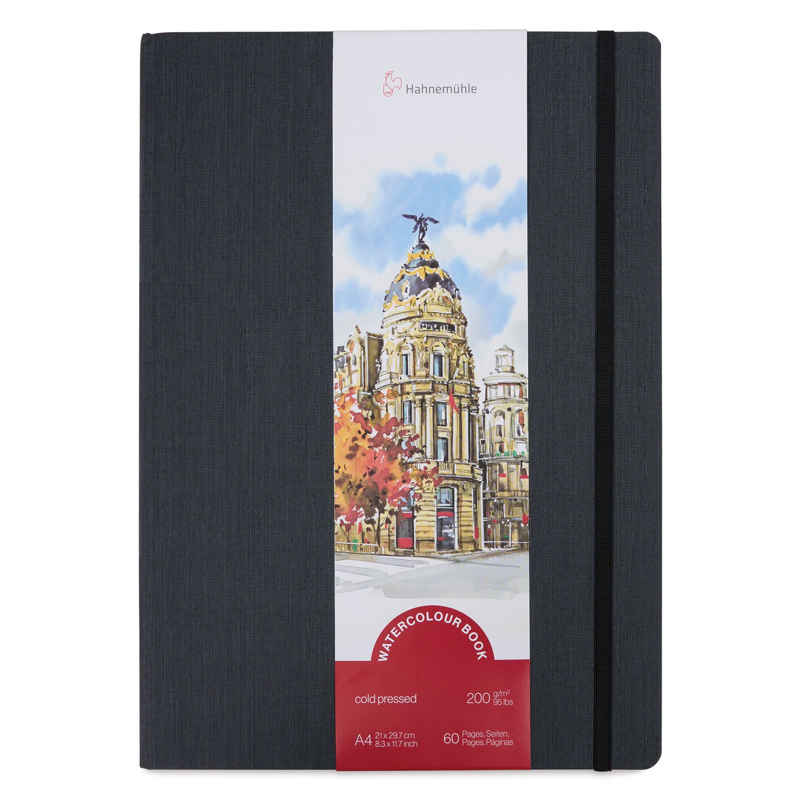 HAHNEMUHLE WATER COLOUR BOOK 200 GSM FINE GRAIN A4 PORTRAIT 30 SHEETS (10628815)