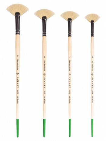 PAN ART Oil Techne Fan Brush - Series 2410