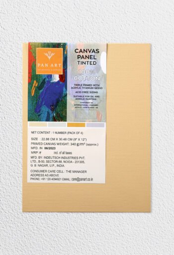 PAN ART 100% COTTON TINTED -PACK OF 4