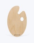 PAN ART Colour Mixing Wooden Palette - Oval