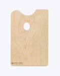 PAN ART Colour Mixing Wooden Palette - Rectangle